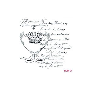 Stencil TEXTO CORONA 25x25cm