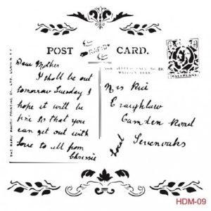 Stencil POST CARD 
25x25cm