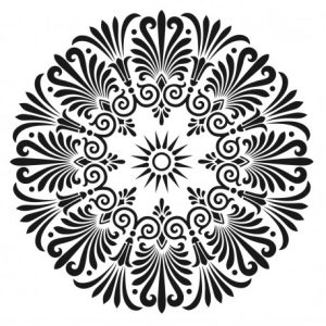 Stencil MANDALA 3 45x45cm