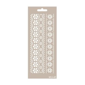 Stencil Mix Media CENEFAS DE PUNTO