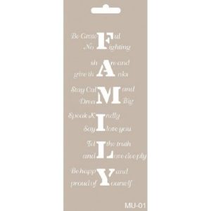 Stencil Mix Meia FAMILY