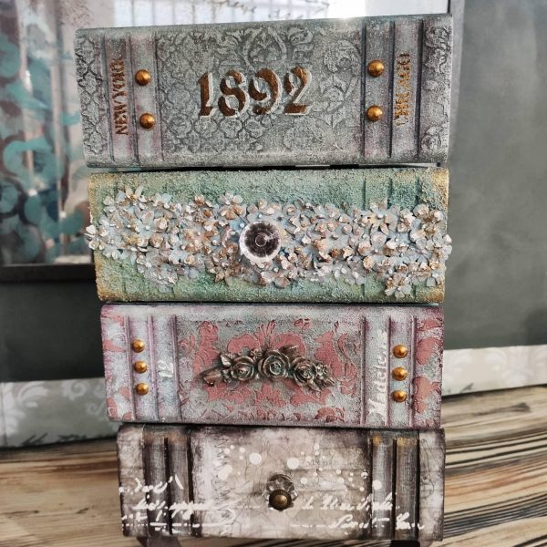 Cajonera Giratoria 4 libros DM CADENCE 40x22x23cm - Imagen 2