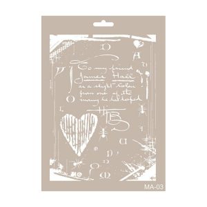Stencil Mix Media SIMBOLOS