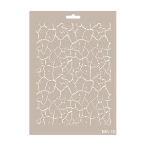 Stencil Mix Media CRAQUELADO