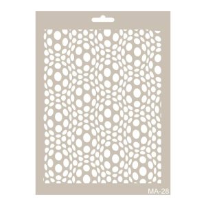Stencil Mix Media OP ART