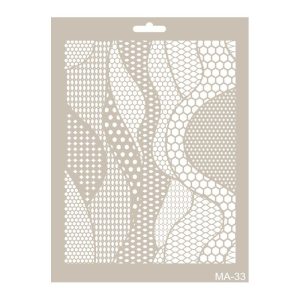 Stencil Mix Media OP ART 2