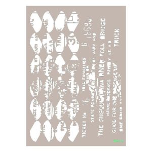Stencil Mix Media ROMBOS TEXTO