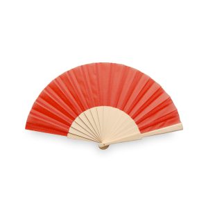 Abanico Madera rojo 23cm en caja
