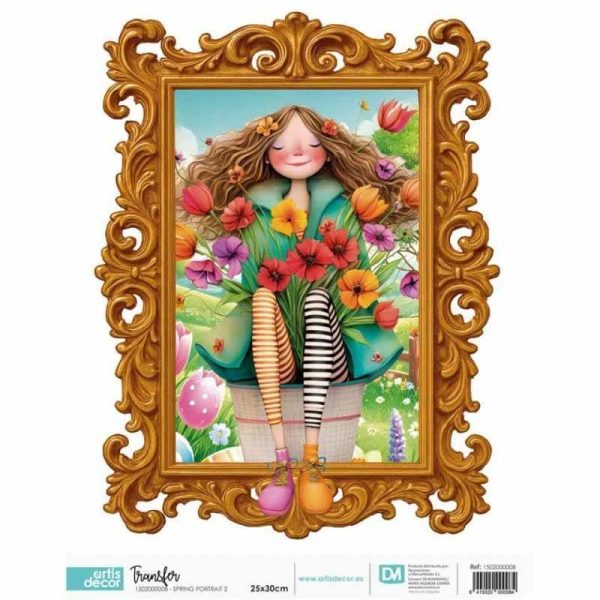 Transfer DTF textil 25x30cm. Spring Portrait 2 Artis Decor
